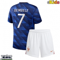 France Ousmane Dembele #7 Replica Home Minikit World Cup 2026 Short Sleeve (+ pants)